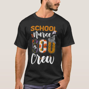 Camiseta Enfermera escolar Boo Crew Funny RN Halloween Mate