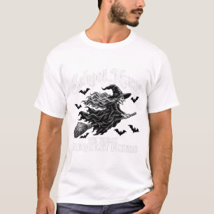 Camiseta Enfermera Escolar Bruja de Halloween Viajeros Frec