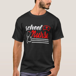Camiseta Enfermera escolar en el primer día de escuela lava