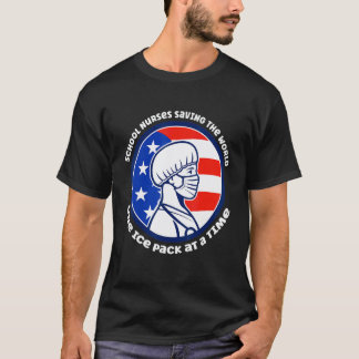 Camiseta Enfermera Escolar Salvando Al Mundo Un Parque De H