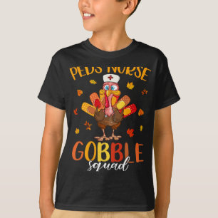 Camiseta Enfermera Escuadrón de Gobble Turquia Peregrinaje 