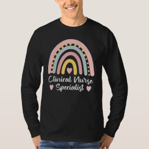 Camiseta Enfermera Especialista Cns Boho Rainbow Cute Co