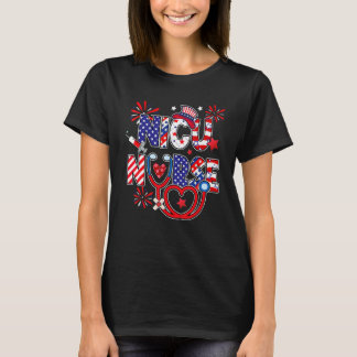 Camiseta Enfermera estadounidense de UCI neonatal 4 de juli