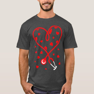Camiseta Enfermera Estetioscopio El día de San Valentín car