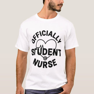 Camiseta Enfermera Estudiante Oficialmente Estetoscopio Cor
