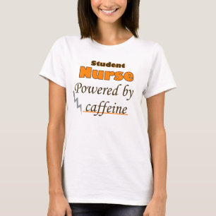 Camiseta Enfermera estudiantil impulsada por cafeína