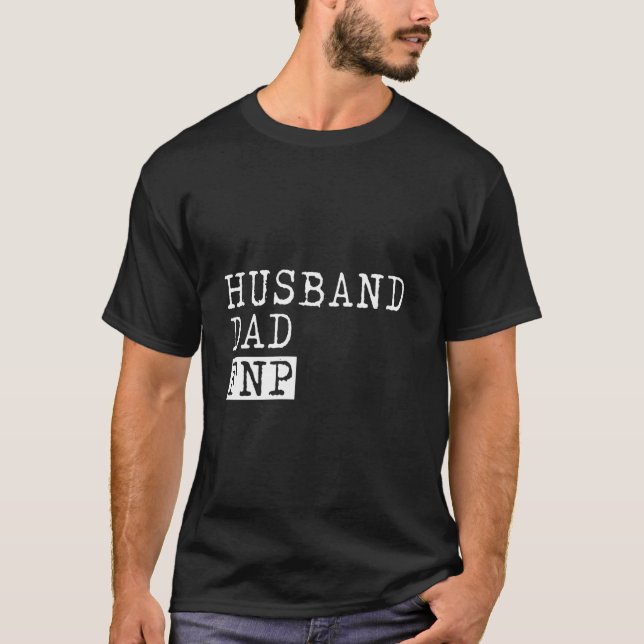 Camiseta Enfermera familiar Fnp Practicante Esposo Funny Nu (Anverso)