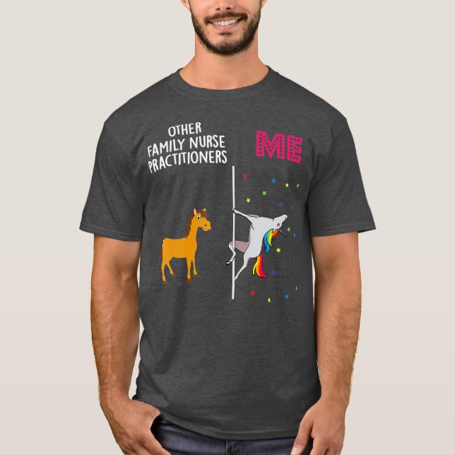 Camiseta Enfermera familiar practicante Unicorn Otros (Anverso)