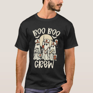 Camiseta Enfermera Fantasma Adorable Boo Crew Halloween RN 