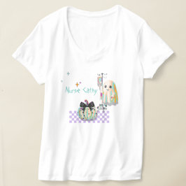 Camiseta enfermera fantasma cita graciosa calabaza coqueta