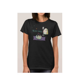 Camiseta enfermera fantasma cita graciosa linda calabaza co