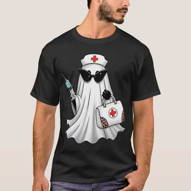 Camiseta Enfermera Fantasma Halloween (Anverso)