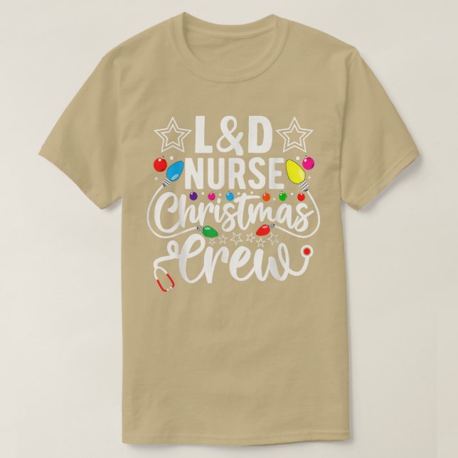 Camiseta Enfermera favorita de Santa María Navidad enciende (Diseño del anverso)