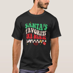 Camiseta Enfermera favorita de Santa Navidad Xmas RN CNA En