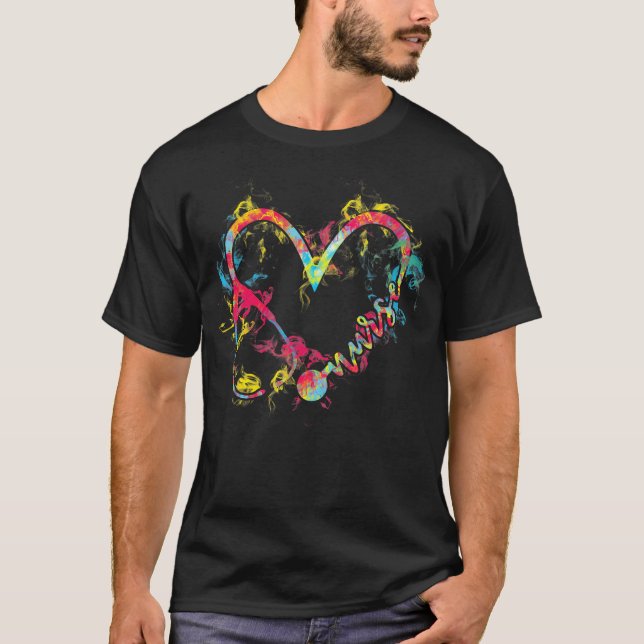 Camiseta Enfermera flamando el corazón (Anverso)