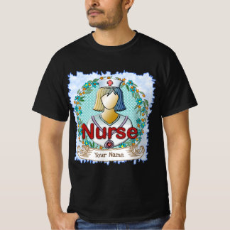 Camiseta Enfermera floral de Guay