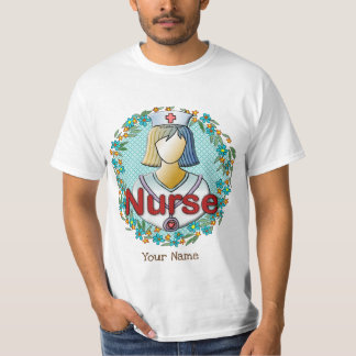 Camiseta Enfermera floral de Guay