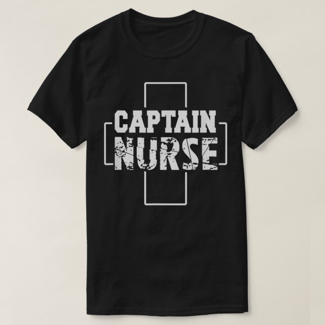 Camiseta Enfermera Funny Gift Captain Nurse (Diseño del anverso)