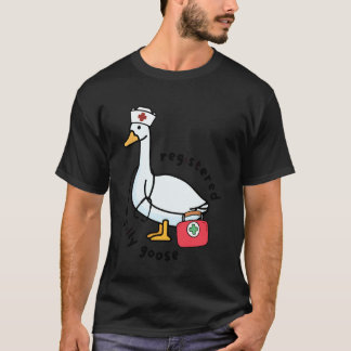 Camiseta Enfermera Ganso Tonto Registrada Estetoscopio Enfe
