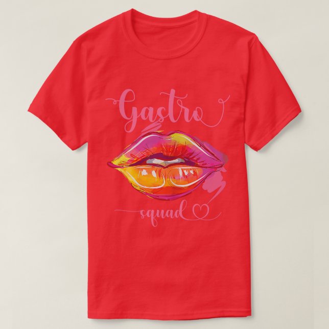 Camiseta Enfermera gastroenteral Médica de gastroenterologí (Diseño del anverso)