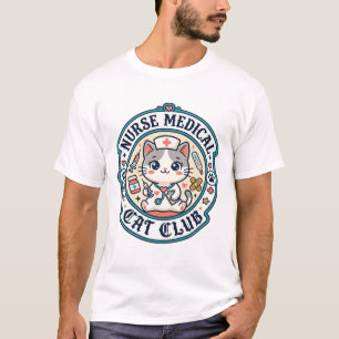 Camiseta Enfermera Gato Médico Diseño Divertido Amante de l