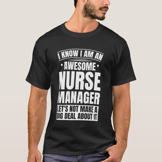 Camiseta Enfermera Gerente Enfermera a Cargo (Anverso)