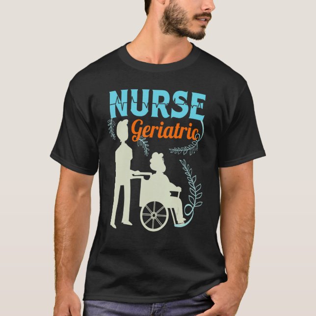 Camiseta Enfermera geriátrica (Anverso)