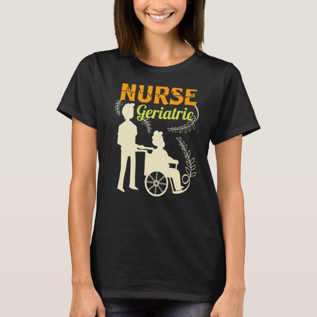 Camiseta Enfermera geriátrica (Anverso)