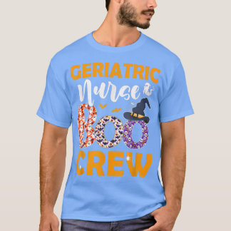 Camiseta Enfermera geriátrica Boo Crew Spooky Boo Ghost Hal
