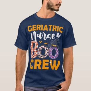Camiseta Enfermera geriátrica Boo Crew Spooky Boo Ghost Hal