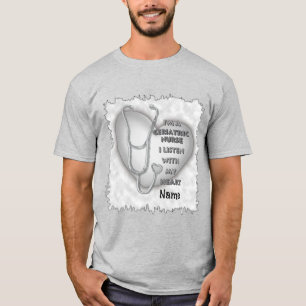 Camiseta Enfermera geriátrica Gray Heart