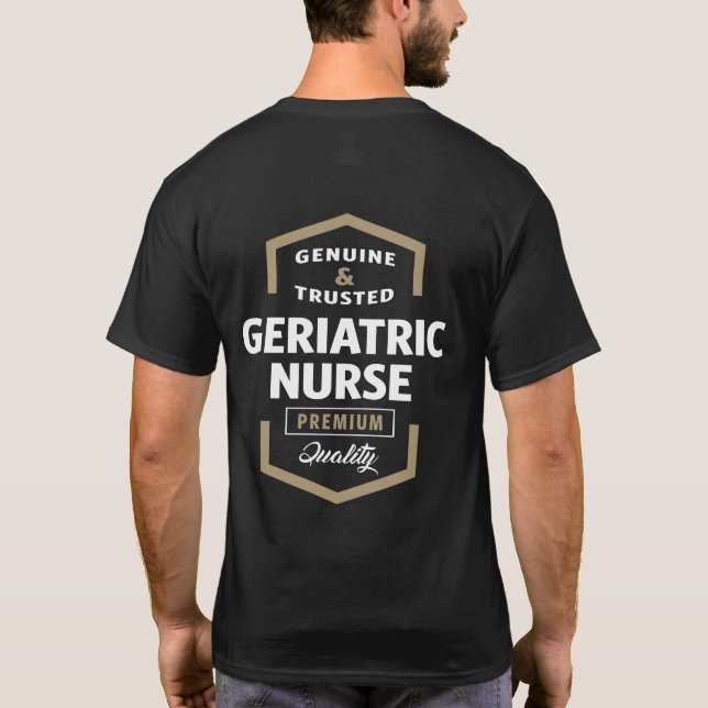 Camiseta Enfermera geriátrica | Ideas de regalo (Reverso)