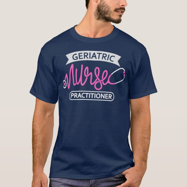 Camiseta Enfermera geriátrica Profesional Gerontológica (Anverso)