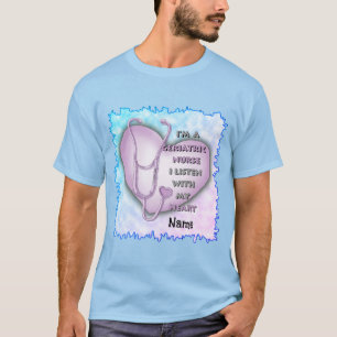 Camiseta Enfermera Geriátrica Purple Heart