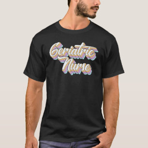 Camiseta Enfermera Geriátrica Rainbow Rns Enfermería Médic