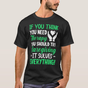 Camiseta Enfermera Geriátrica Saying & Graphic Para Cuidado