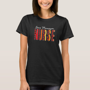 Camiseta Enfermera Gestora de Casos Cuadros Corazón Rojo Es
