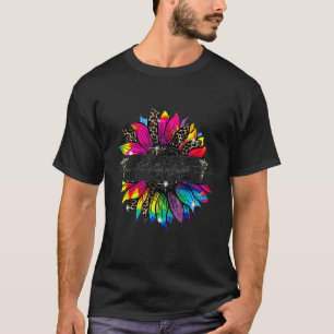 Camiseta Enfermera Girasol Leopardo Tie Dye Orgullosa Enfer