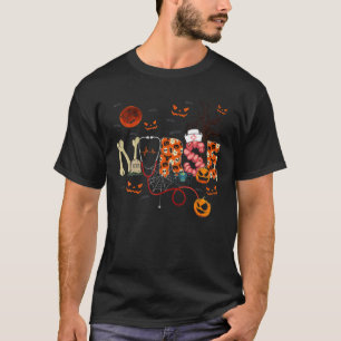 Camiseta Enfermera Graciosa Stethoscope Enfermera Calabaza 