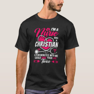 Camiseta Enfermera graduada cristiana genial enfermería gra