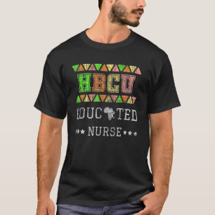 Camiseta Enfermera graduada de HBCU colega negro educado vi