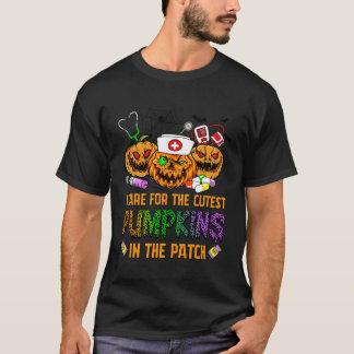 Camiseta Enfermera Halloween Me Preocupan Las Calabazas Más
