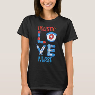 Camiseta Enfermera Holística Ama Diseño de Enfermería