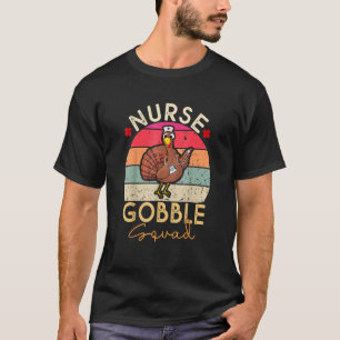 Camiseta Enfermera Icu Gobble Squad Enfermera a Turquía Acc