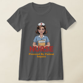 Camiseta Enfermera Impulsada por Café