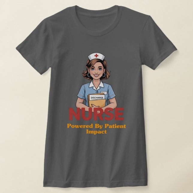 Camiseta Enfermera Impulsada por Café (Distribución)