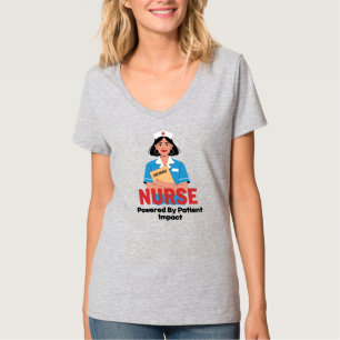 Camiseta Enfermera impulsada por el impacto en el paciente