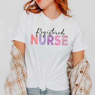 Camiseta Enfermera inscrita con regalo morado rosado para e