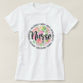 Camiseta Enfermera Inspiradora floral