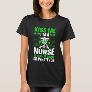 Camiseta Enfermera irlandesa divertida día de San Patricio